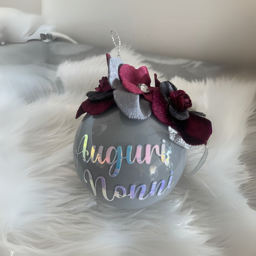 Boccia con fiori personalizzabile