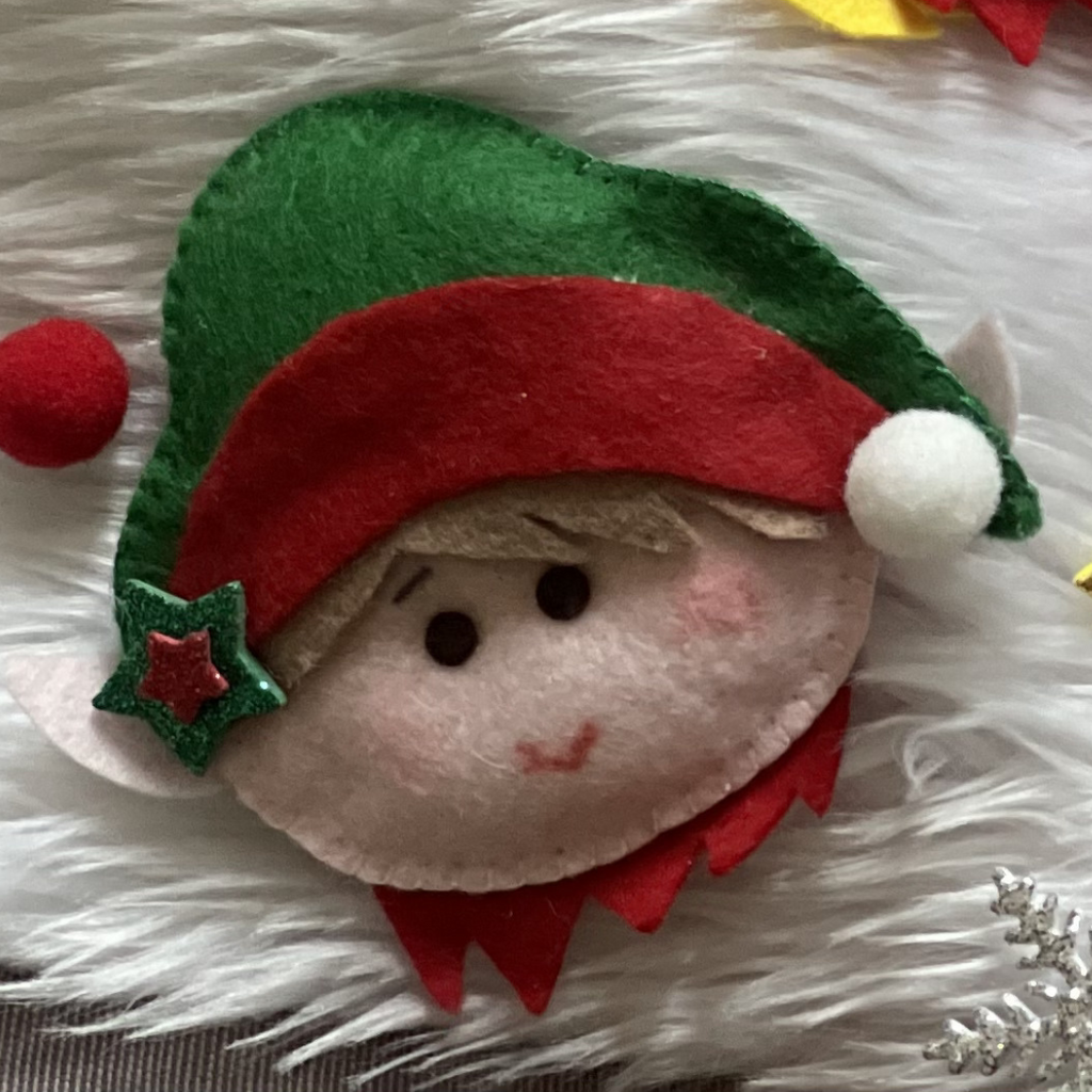 Elfo in pannolenci personalizzabile