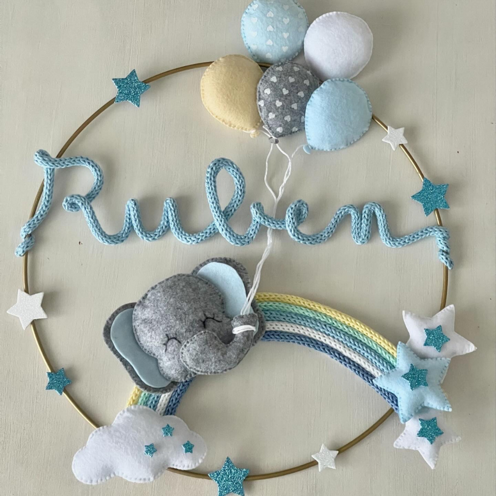 Fiocco nascita arcobaleno