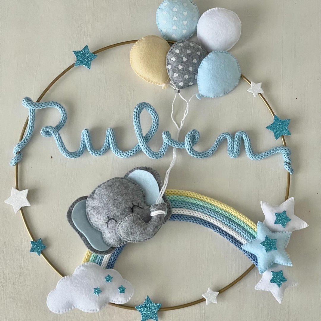 Fiocco nascita arcobaleno