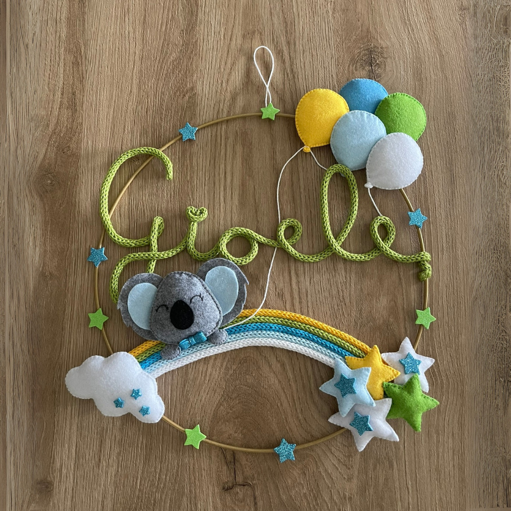 Fiocco nascita arcobaleno