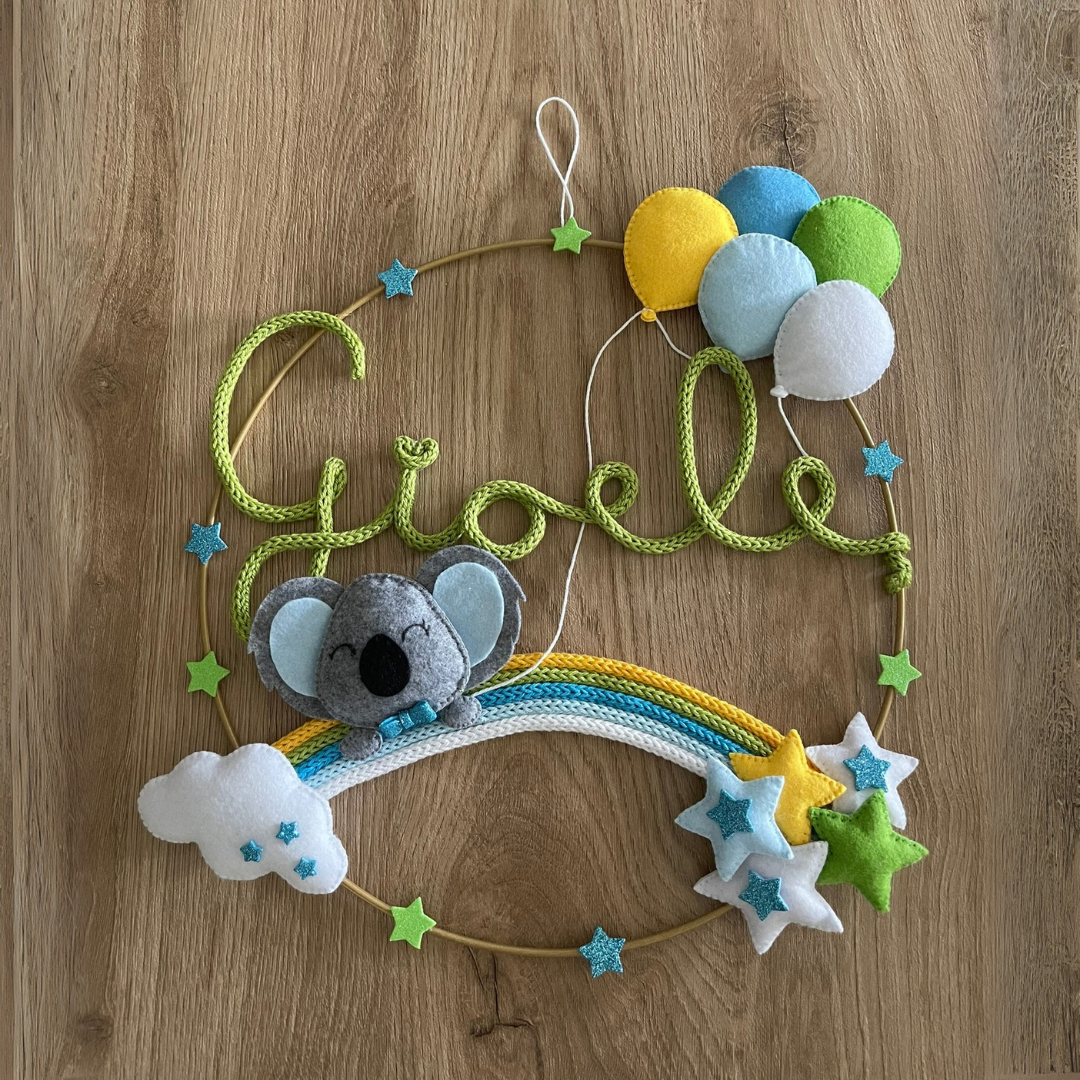 Fiocco nascita arcobaleno