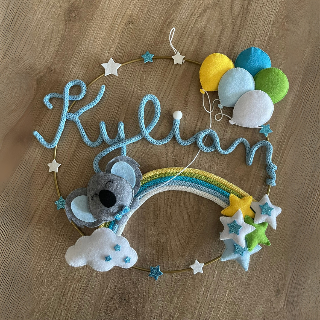 Fiocco nascita arcobaleno