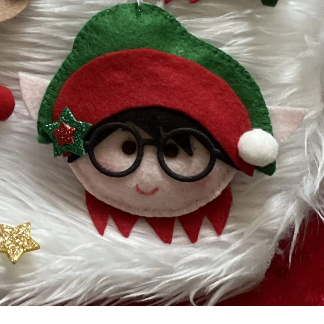 Elfo in pannolenci personalizzabile