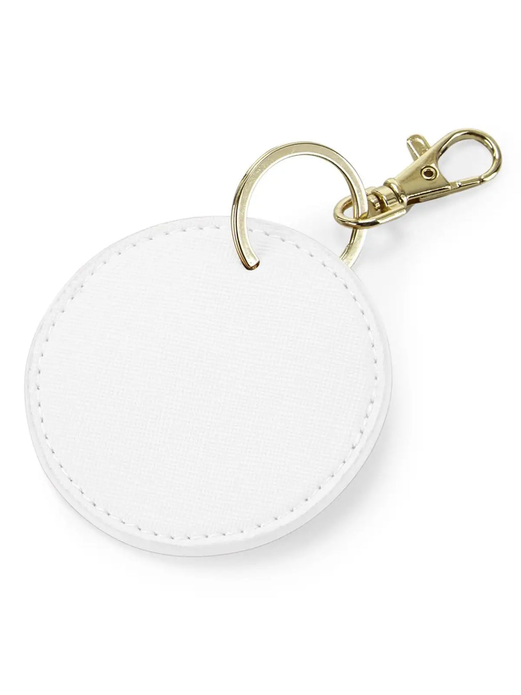 Portachiavi in similpelle tondo personalizzabile