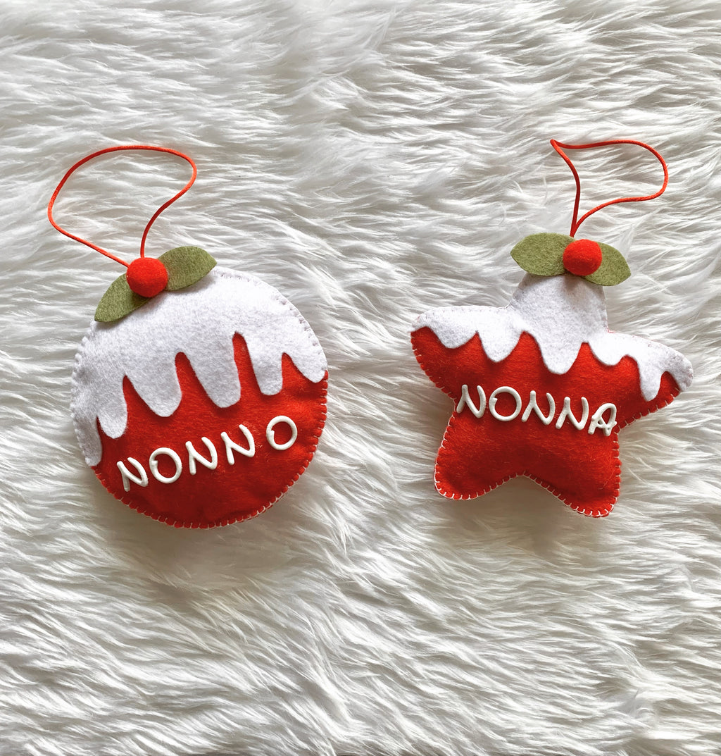 Decorazione con neve