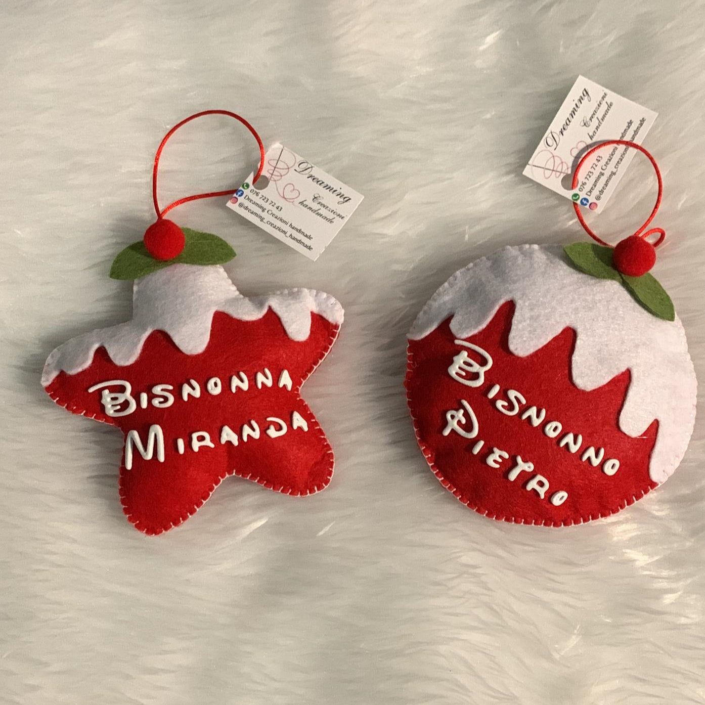 Decorazione con neve