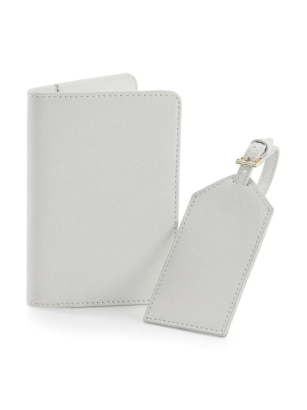 Set Porta passaporto + etichetta valigia in similpelle