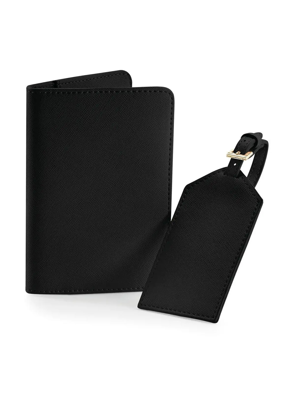 Set Porta passaporto + etichetta valigia in similpelle