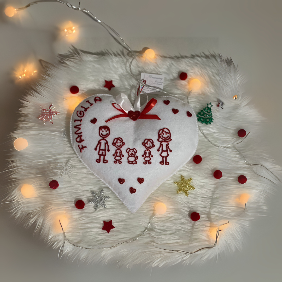 Decorazione Cuore famiglia
