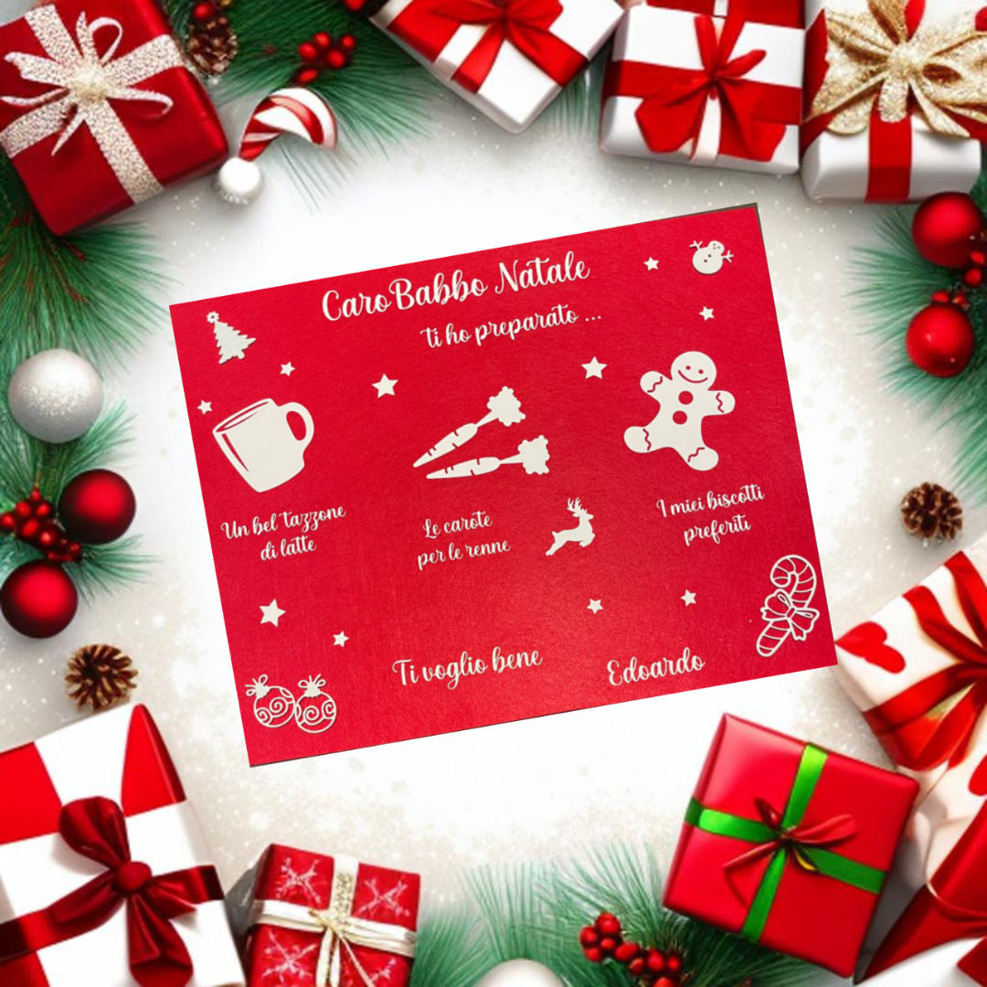 Tovaglietta per Babbo Natale personalizzabile