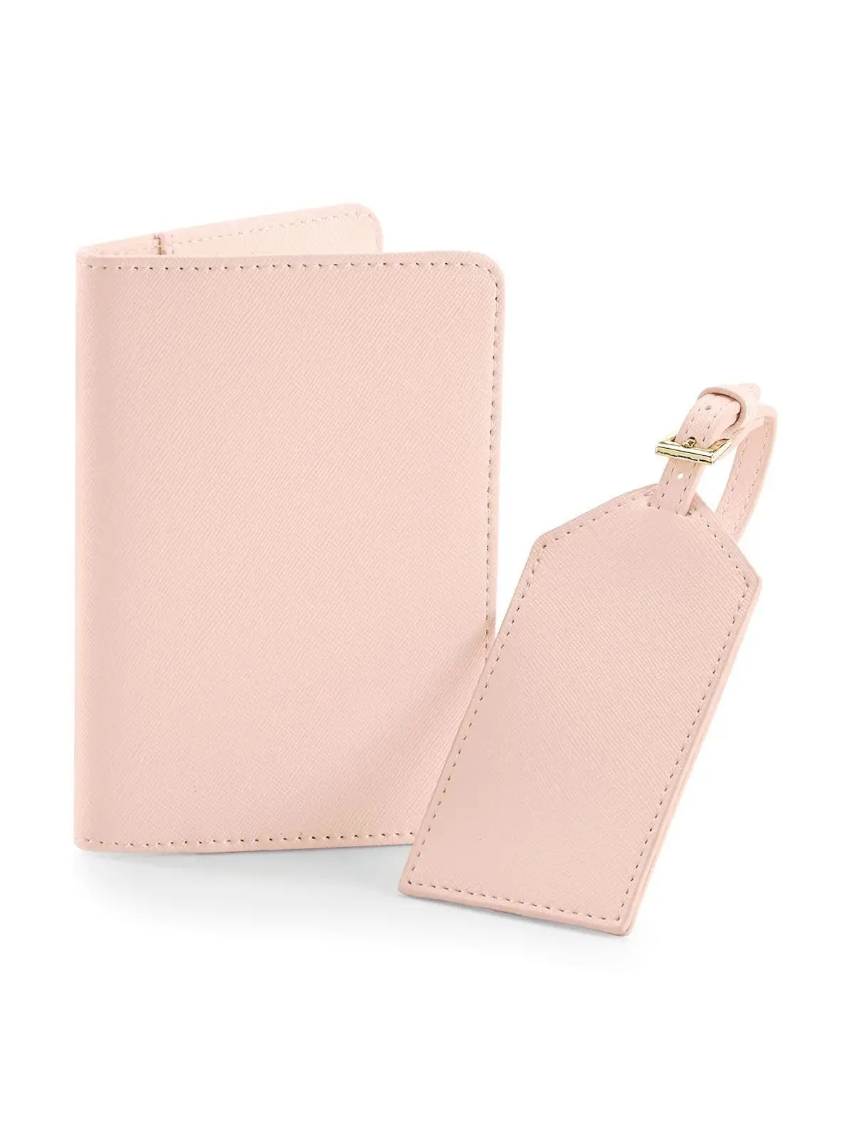 Set Porta passaporto + etichetta valigia in similpelle