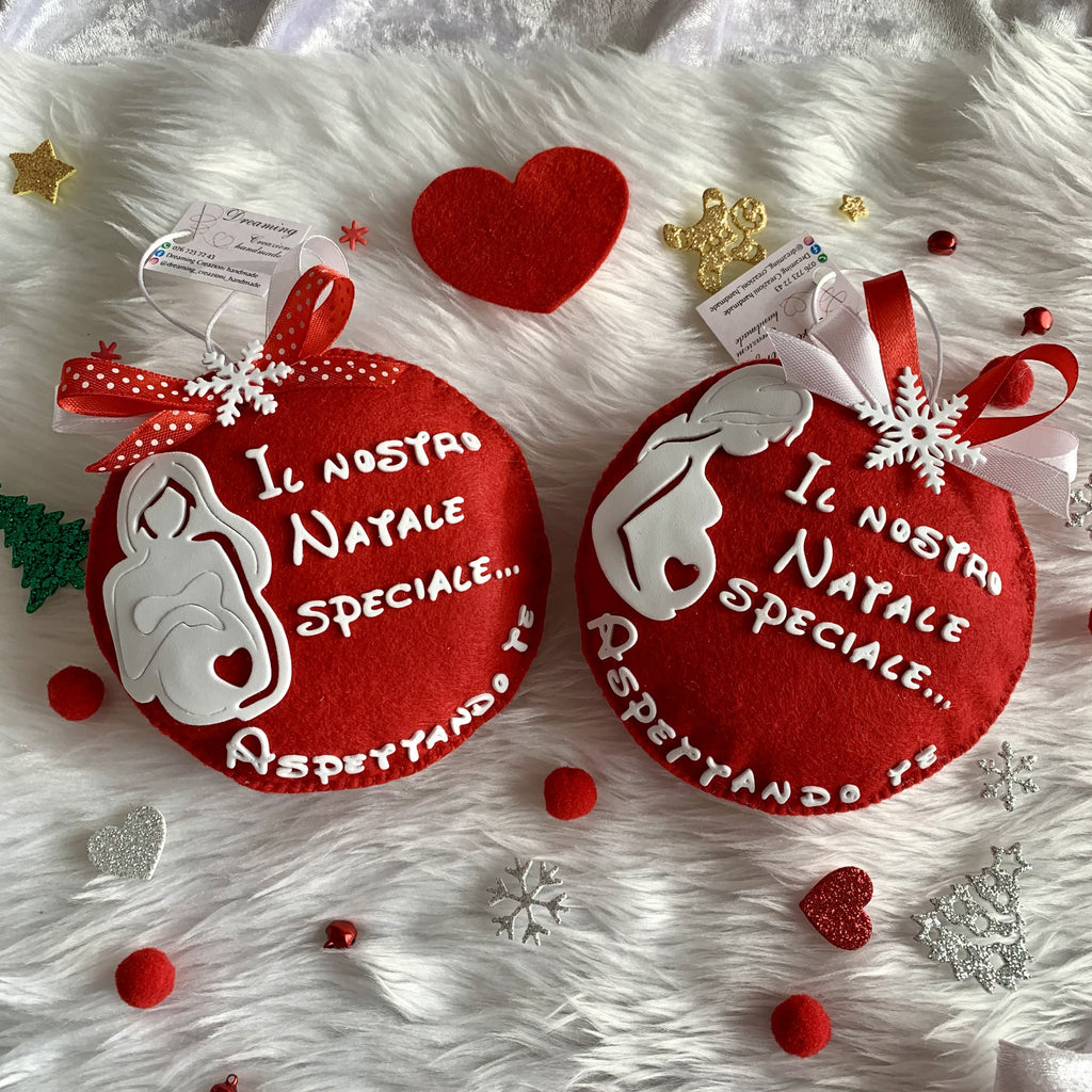 Sfera "Aspettando te" in pannolenci