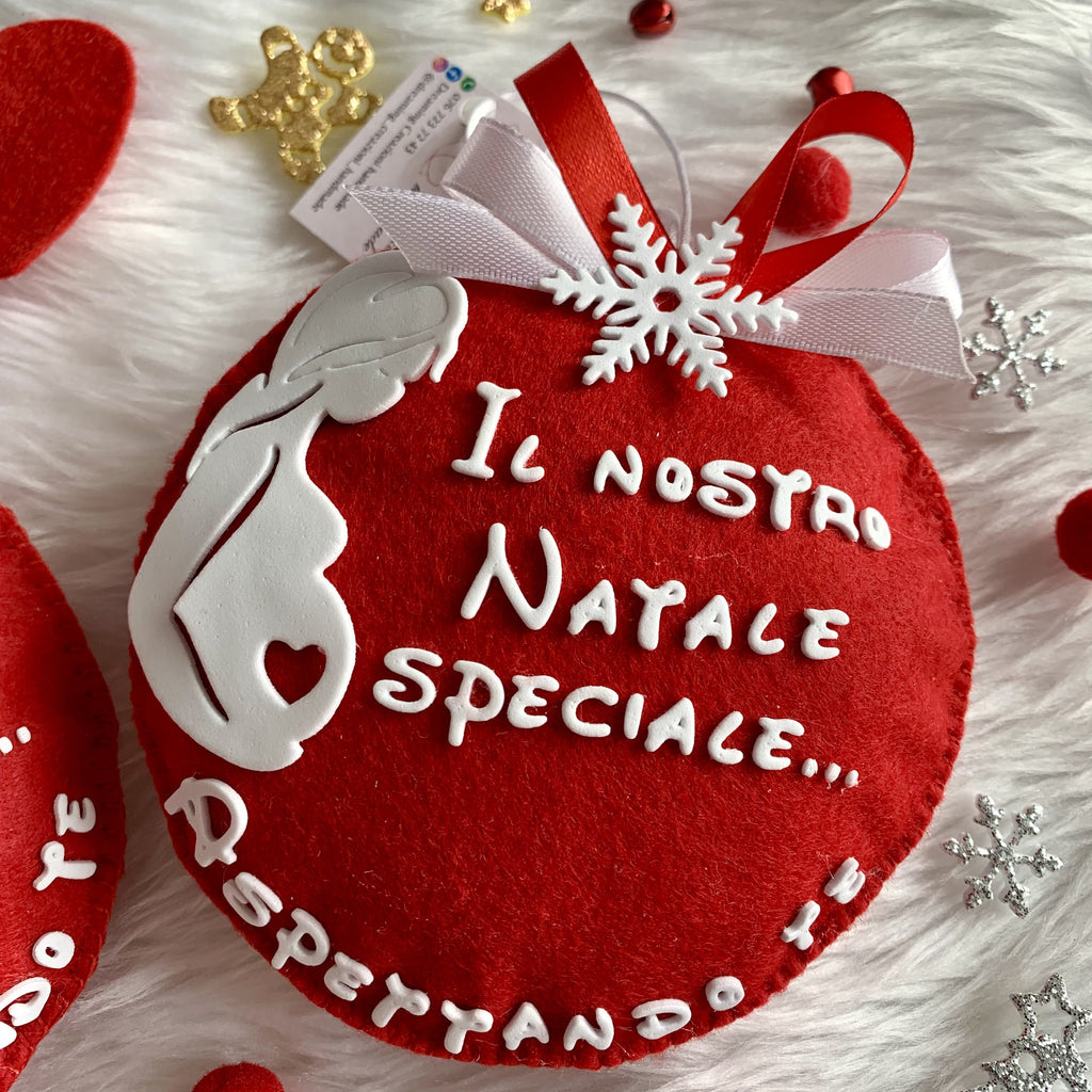 Sfera "Aspettando te" in pannolenci