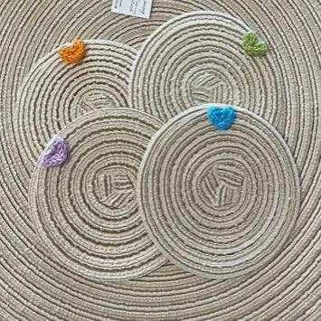 Sottobicchieri in cotone e poliestere