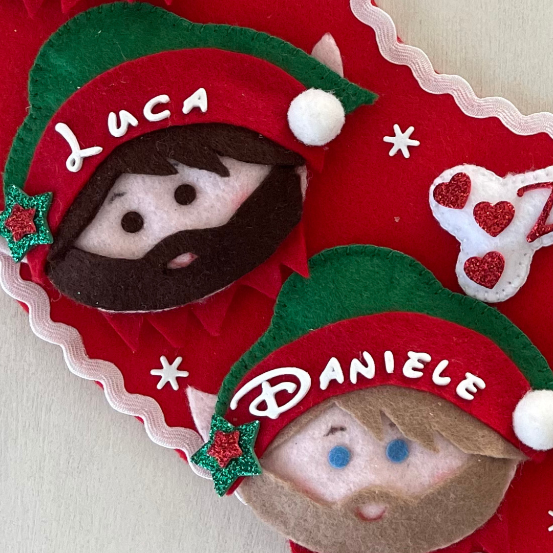 Elfo in pannolenci personalizzabile
