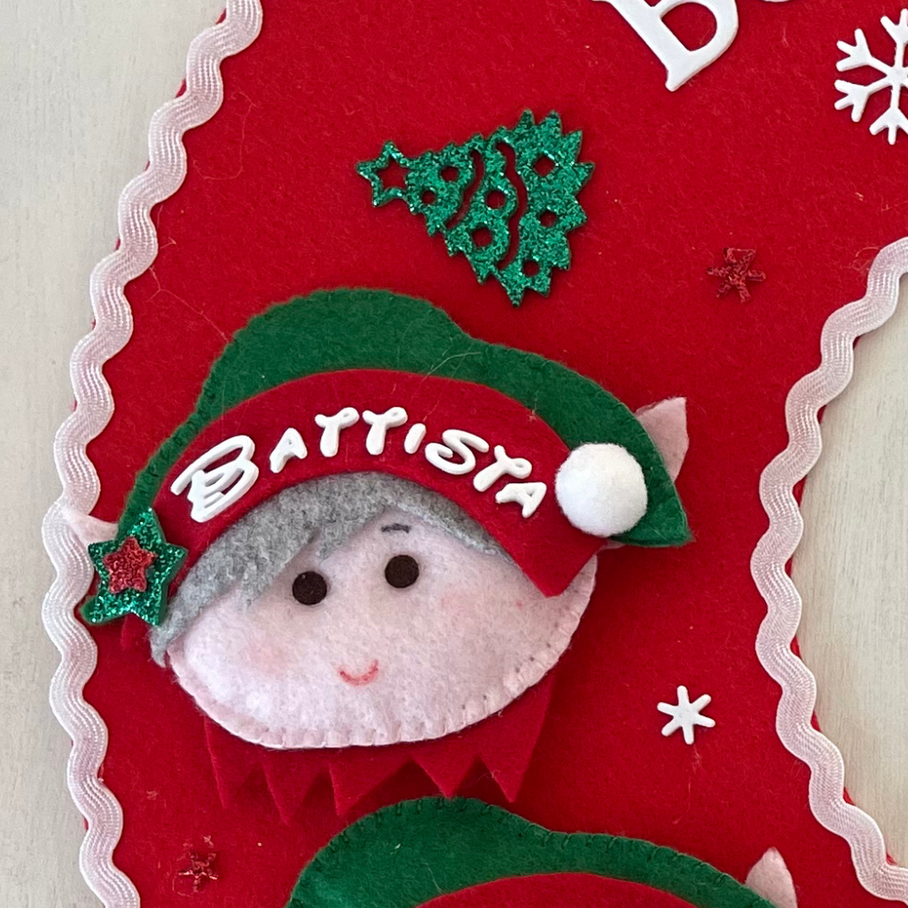 Elfo in pannolenci personalizzabile