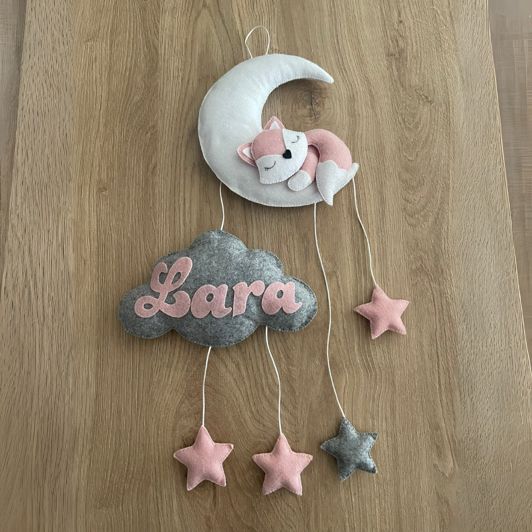 Fiocco nascita con volpe