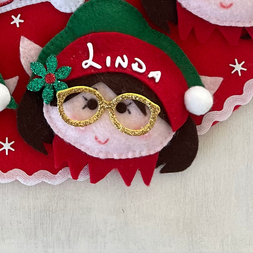 Elfa in pannolenci personalizzabile