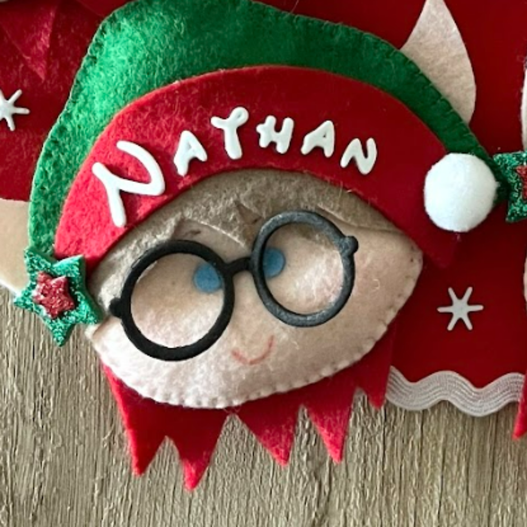 Elfo in pannolenci personalizzabile
