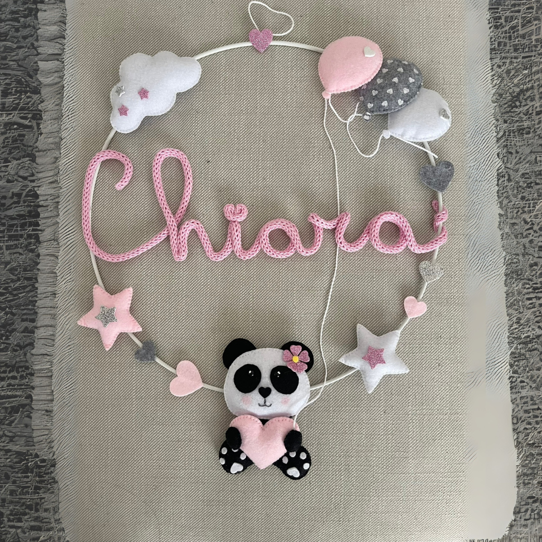 Fiocco nascita panda